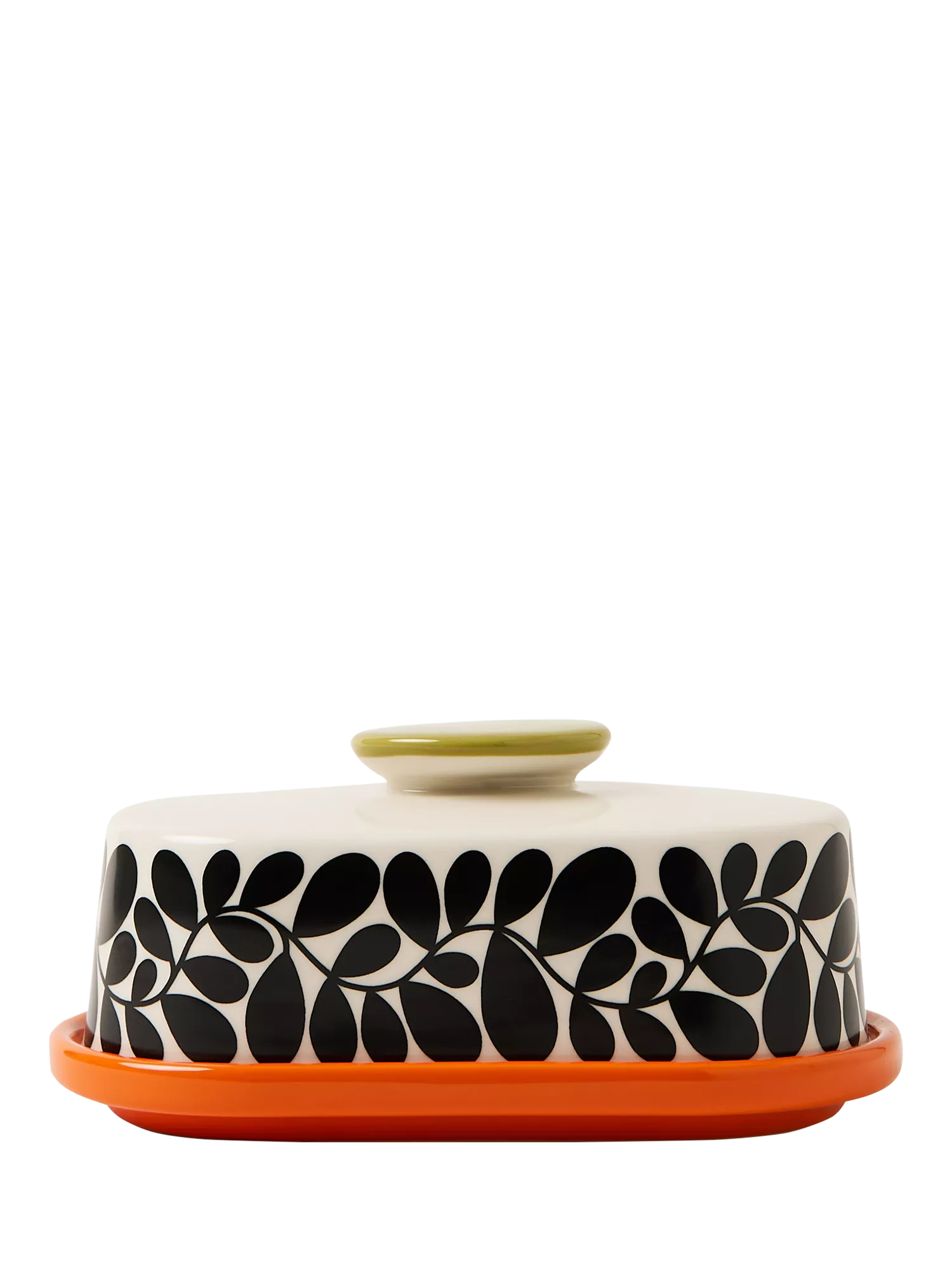 Orla Kiely Sycamore Stripe stoneware butter dish 17x10x8.5cm, UK version