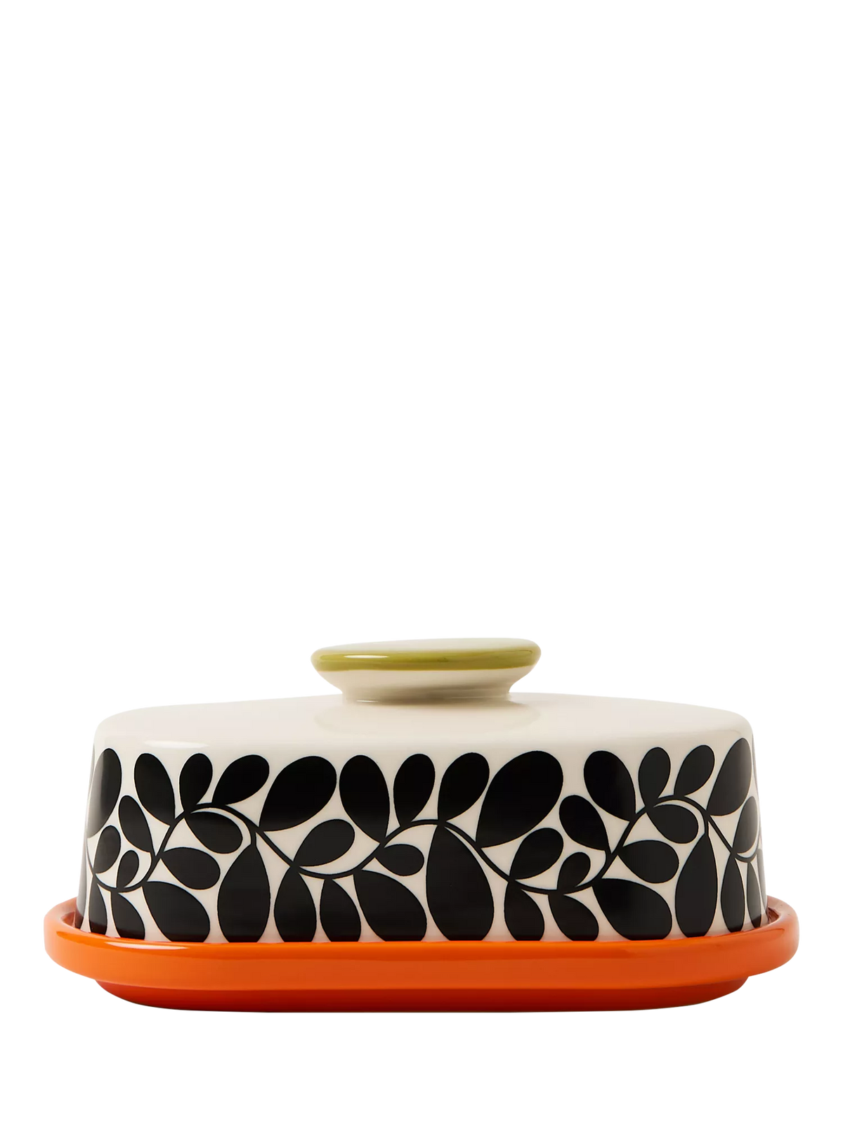 Orla Kiely Sycamore Stripe stoneware butter dish 17x10x8.5cm, UK version