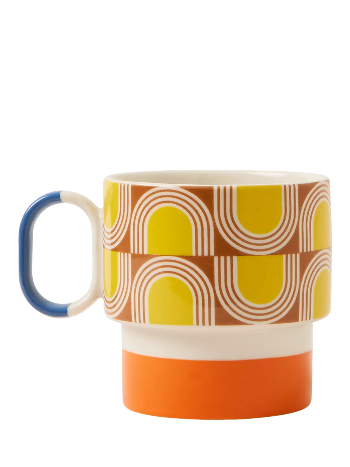 Orla Kiely stoneware mug orange 275ml, UK version