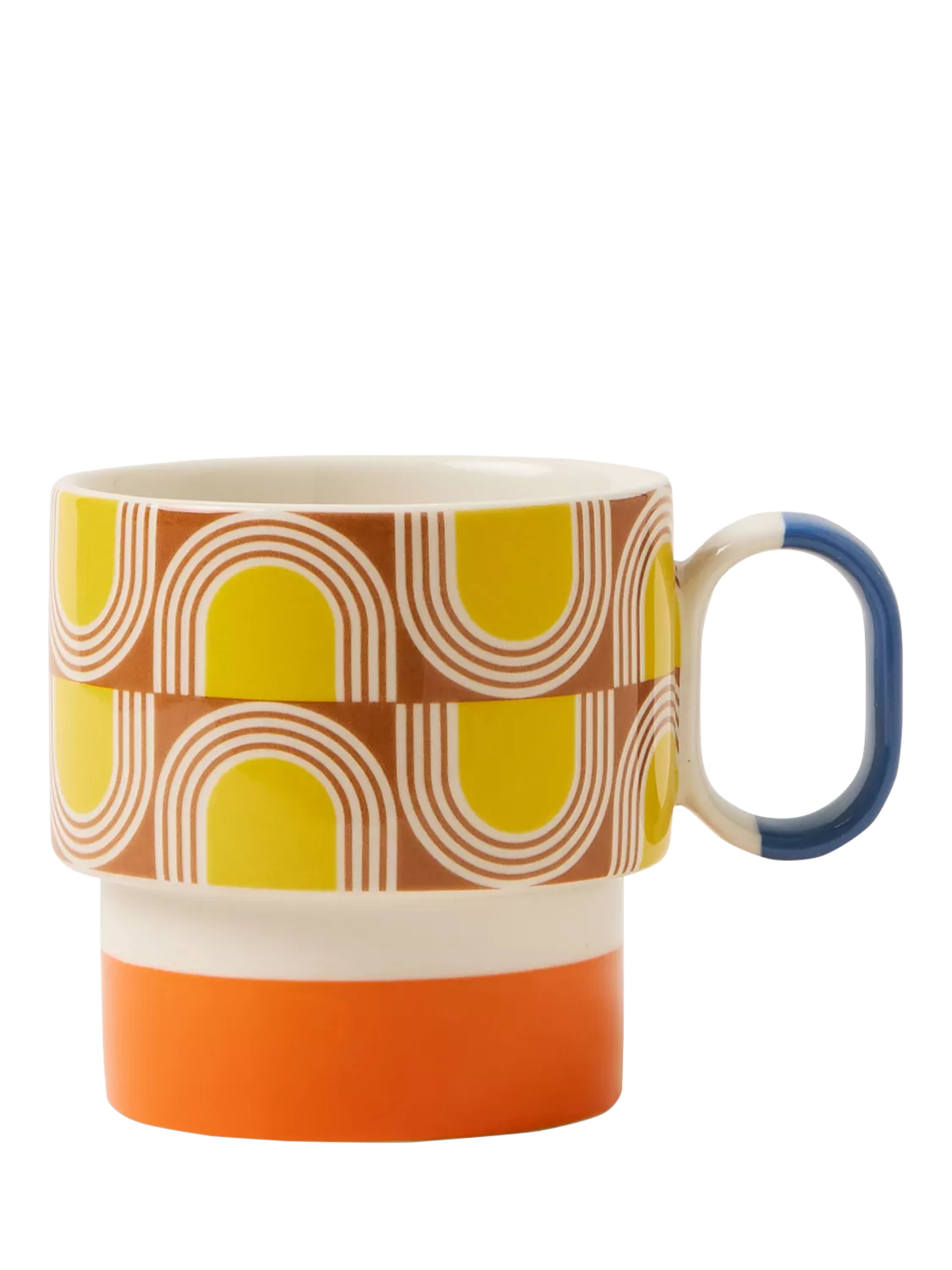 Orla Kiely stoneware mug orange 275ml, UK version