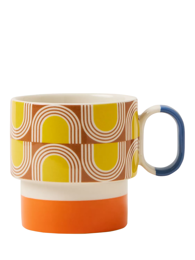 Orla Kiely stoneware mug orange 275ml, UK version