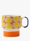 Orla Kiely stoneware mug orange 275ml, UK version