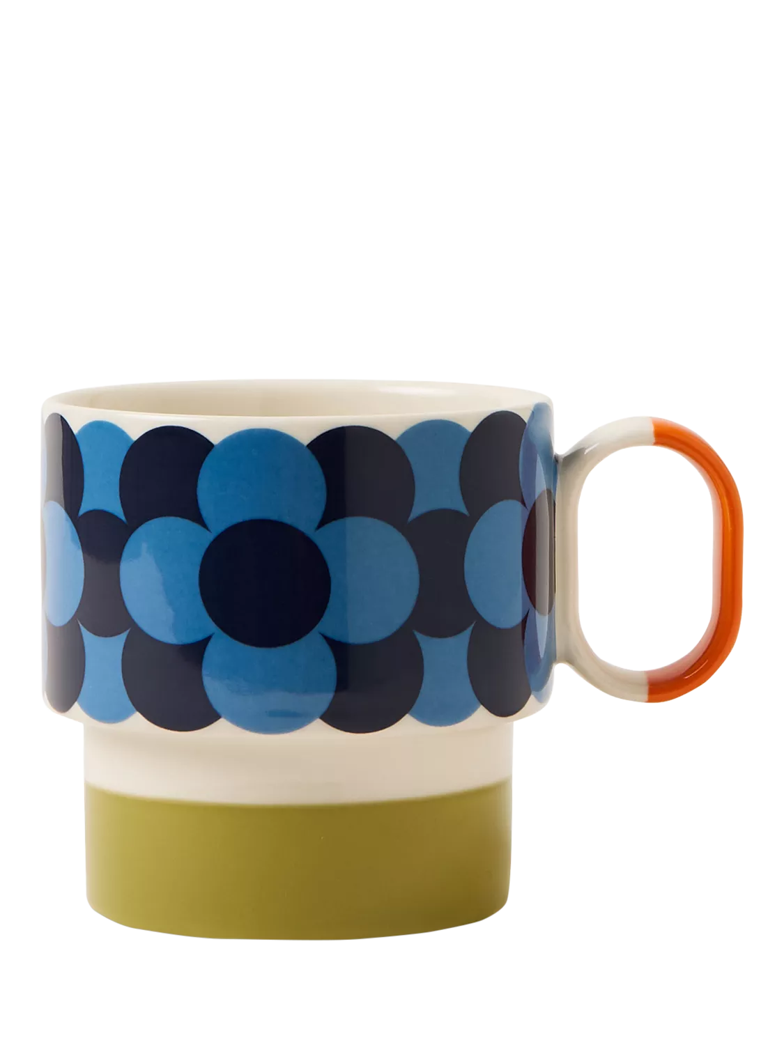 Orla Kiely Retro Stripe stoneware mug 275ml (British brand)