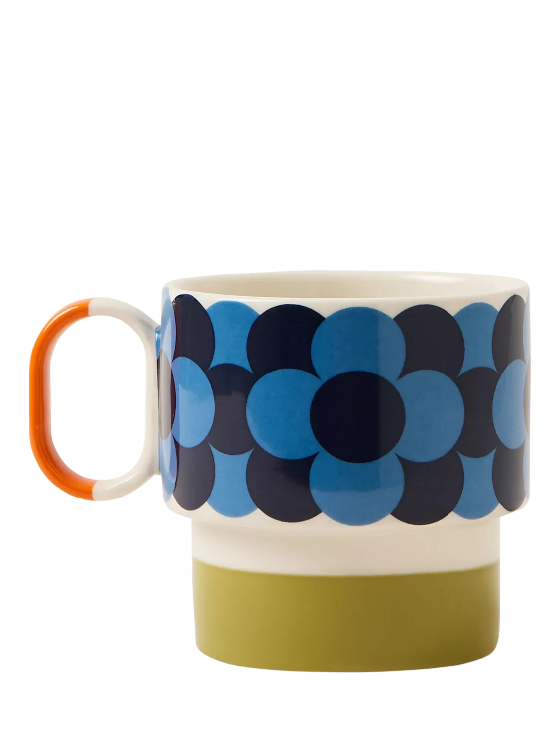 Orla Kiely Retro Stripe stoneware mug 275ml (British brand)