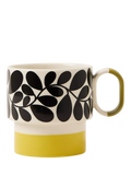 Orla Kiely stoneware mug Sycamore Stripe green 275ml, imported from the UK