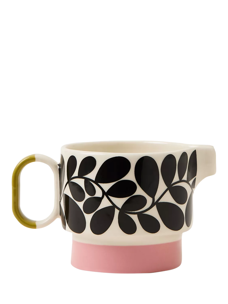 Orla Kiely Sycamore Stripe stoneware milk jug 200ml - British product