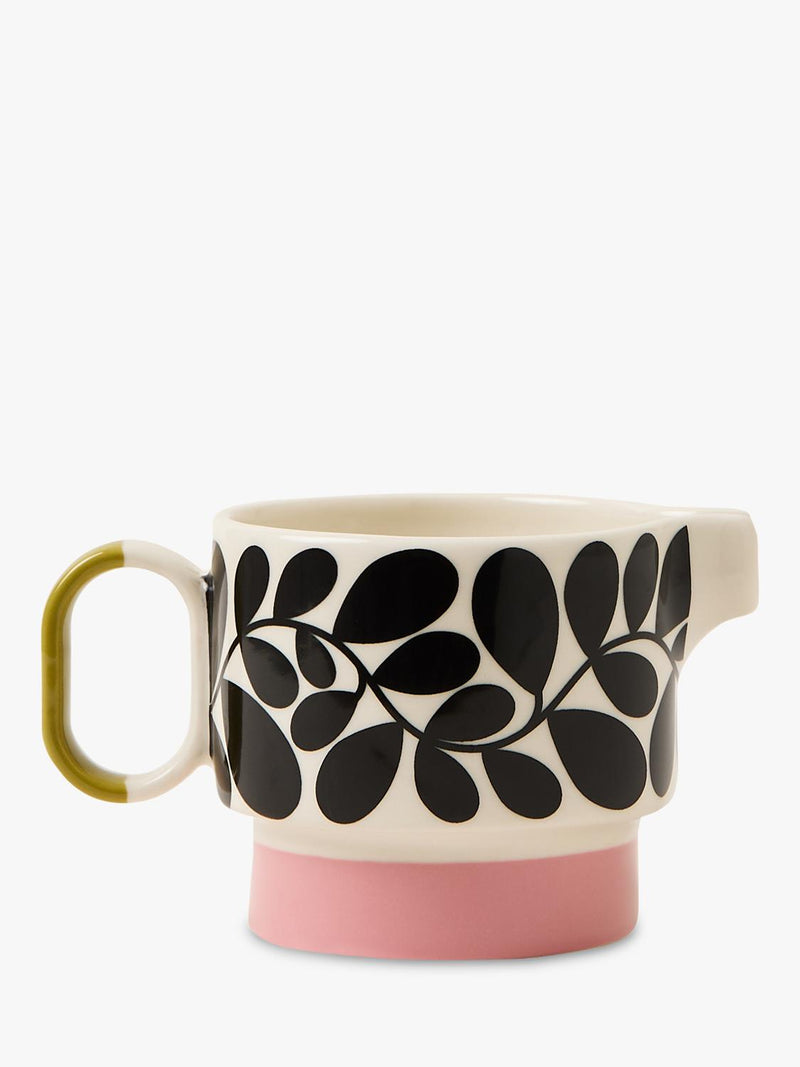 Orla Kiely Sycamore Stripe stoneware milk jug 200ml - British product