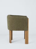 John Lewis Solace tub chair with oak legs, imported from the UK