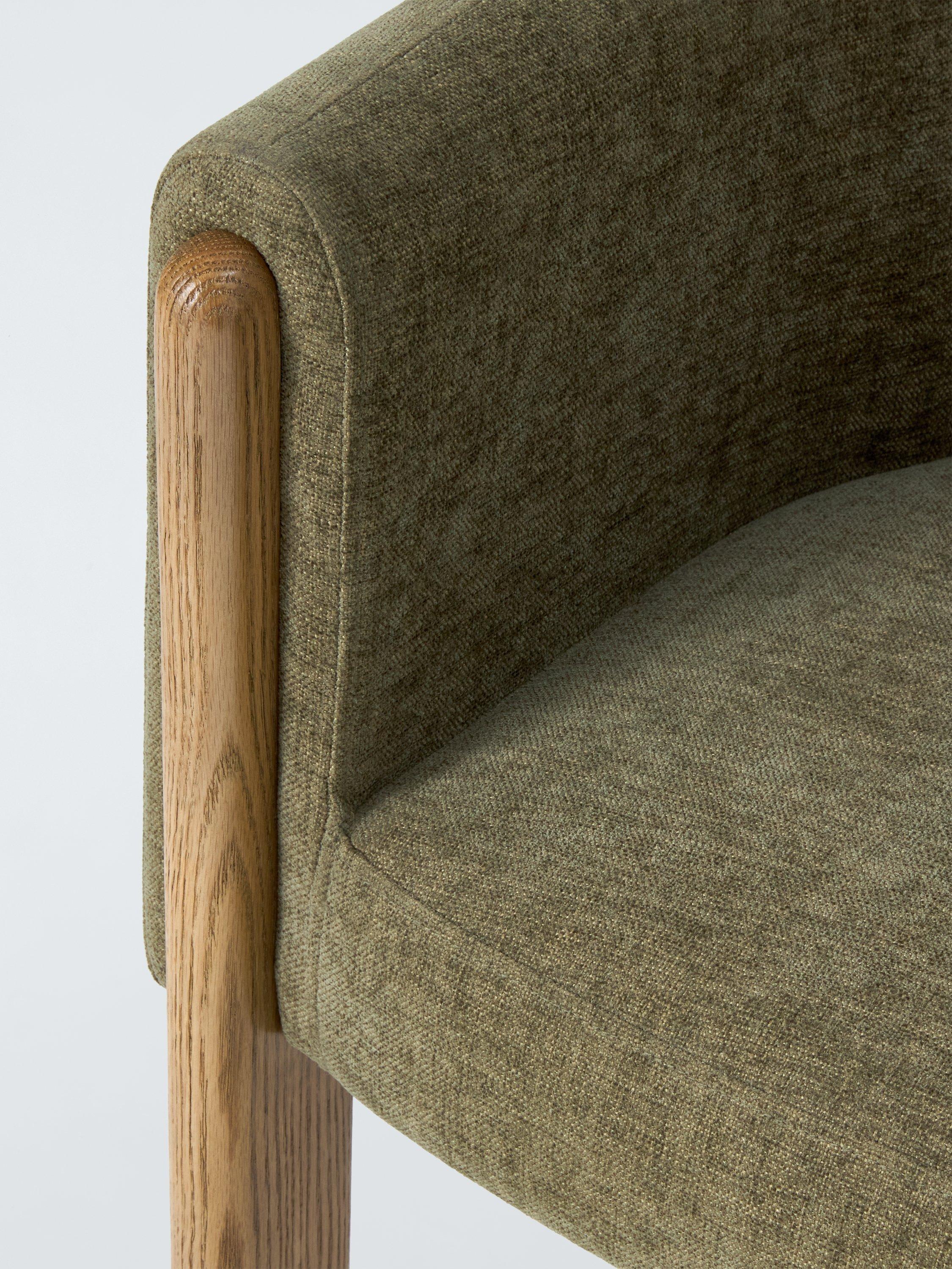 John Lewis Solace tub chair with oak legs, imported from the UK