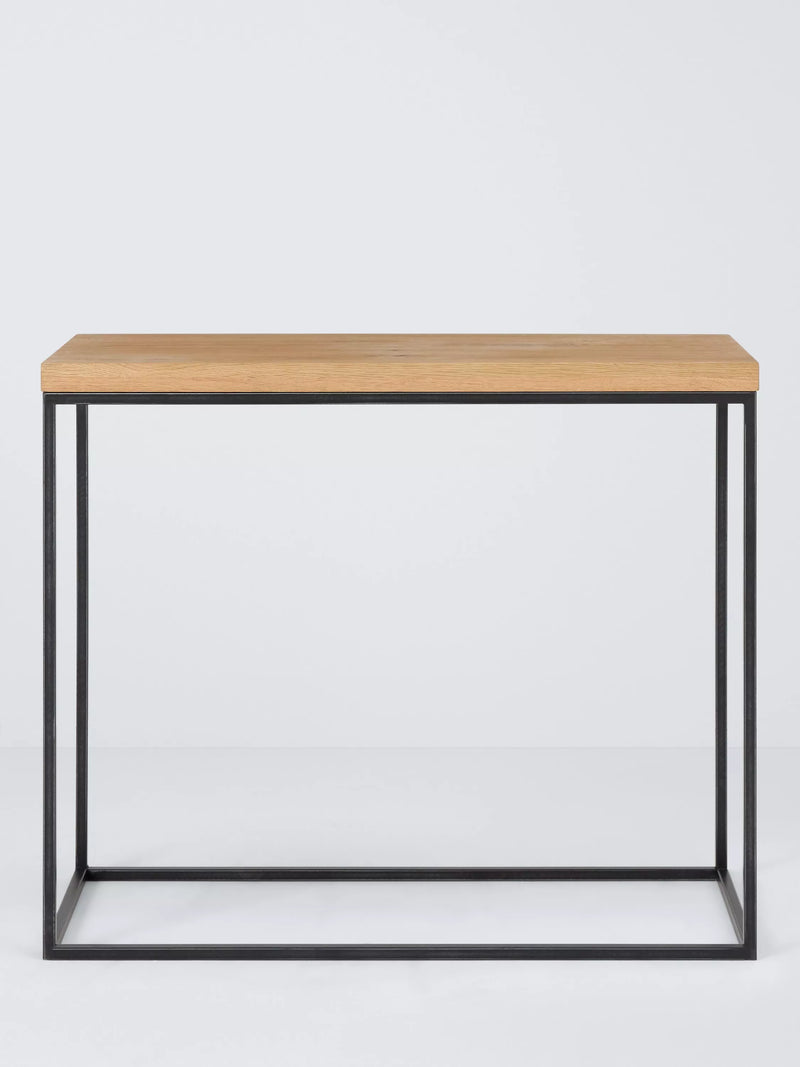 John Lewis Calia solid oak console table, imported from the UK
