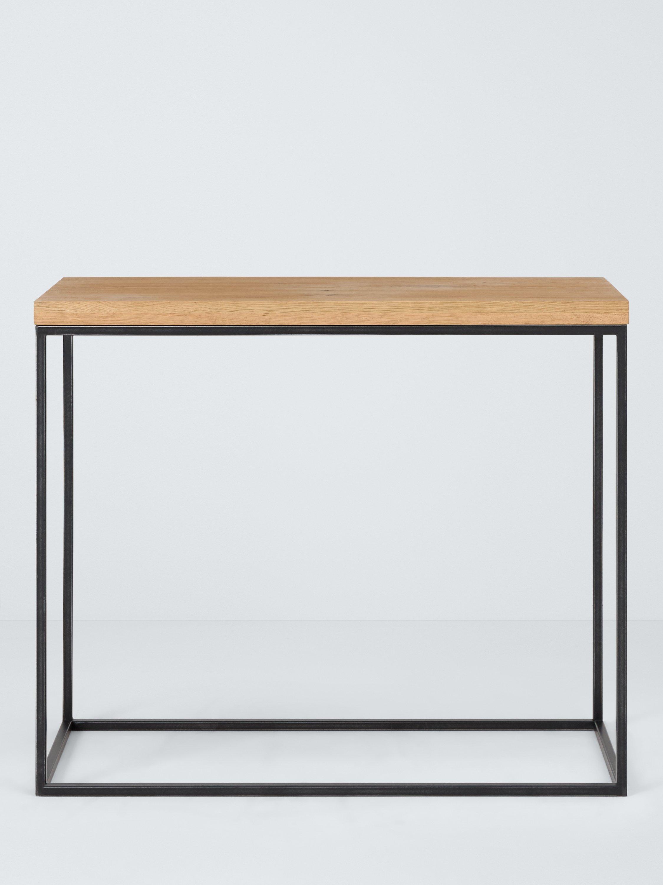 John Lewis Calia solid oak console table, imported from the UK