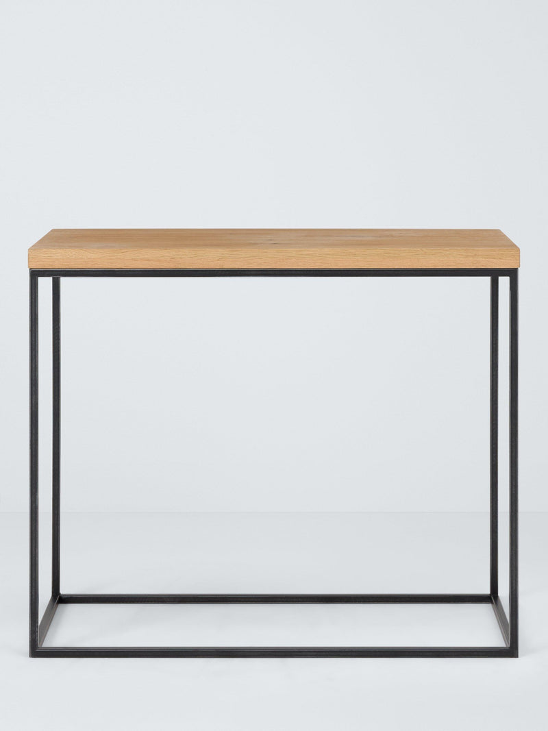 John Lewis Calia solid oak console table, imported from the UK