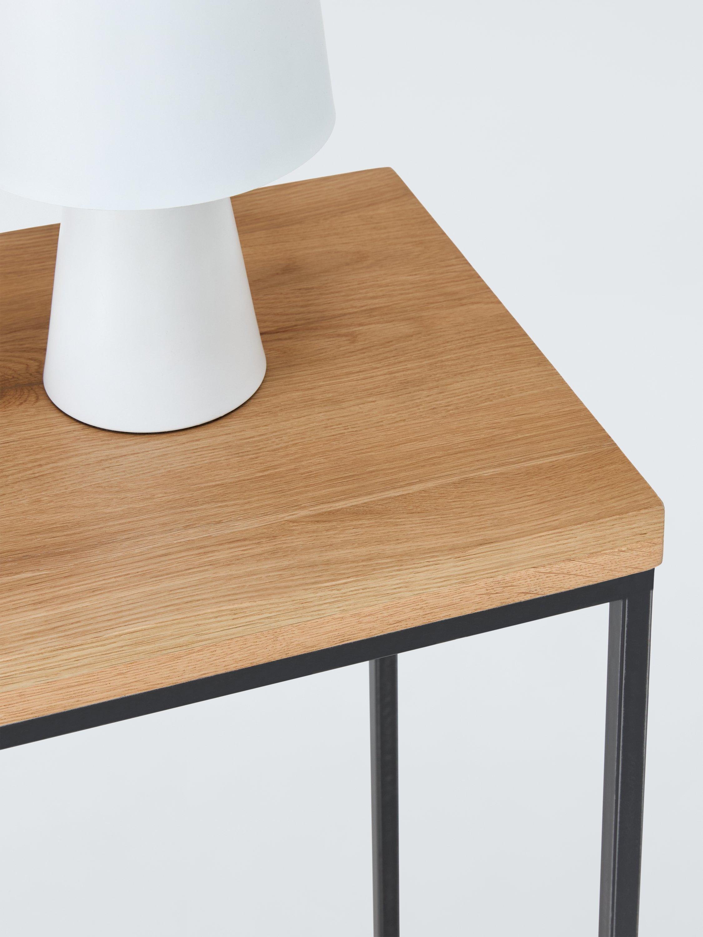 John Lewis Calia solid oak console table, imported from the UK