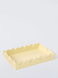 John Lewis scalloped bubble tray in pastel yellow, imported from the UK
