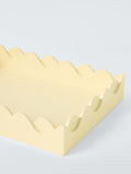 John Lewis scalloped bubble tray in pastel yellow, imported from the UK
