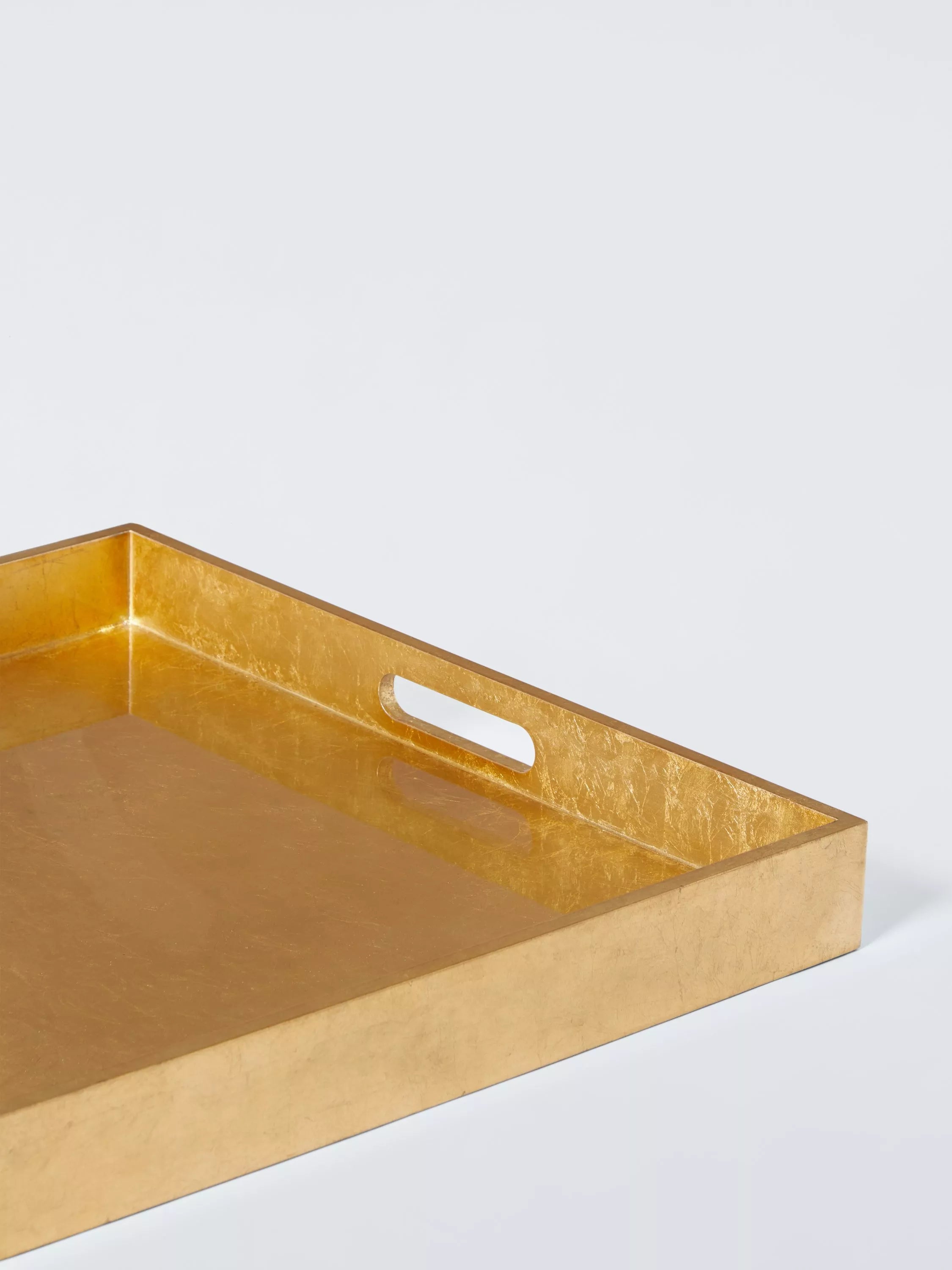 John Lewis gold lacquer rectangular tray 60x50cm - British product