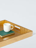 John Lewis gold lacquer rectangular tray 60x50cm - British product