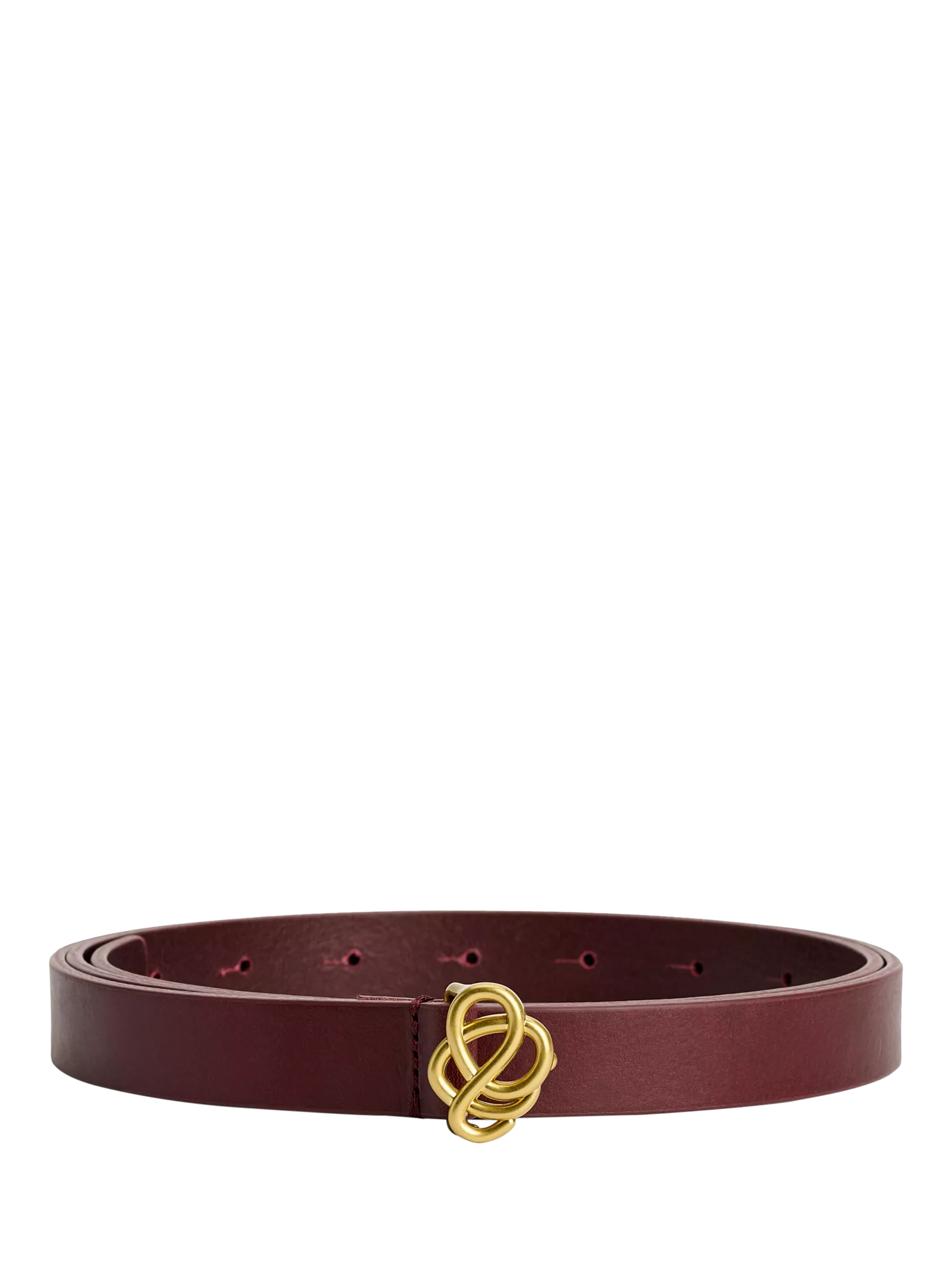 By Malene Birger Ouma Leather Belt, Cabernet