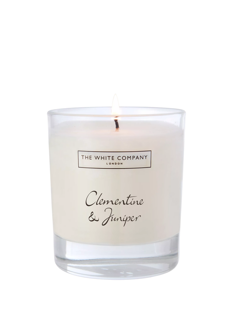 The White Company Clement & Juniper scented candle 210g (British brand)