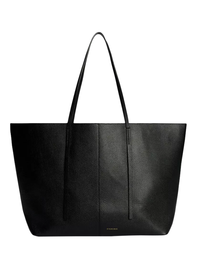 By Malene Birger Abilla Leather Tote Bag, Black