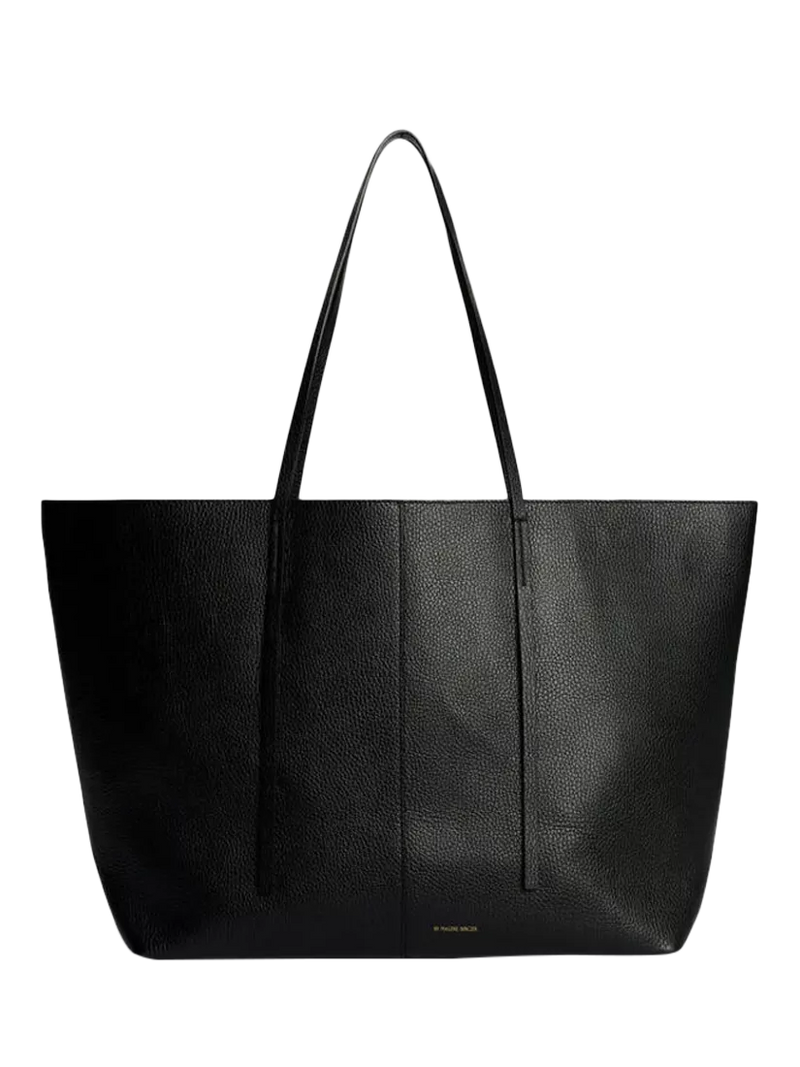 By Malene Birger Abilla Leather Tote Bag, Black