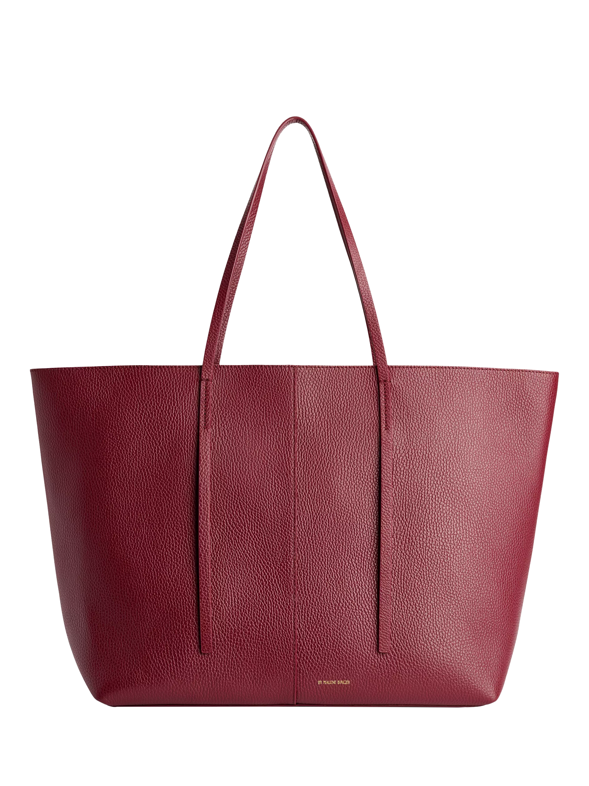 By Malene Birger Abilla Leather Tote Bag, Cabernet