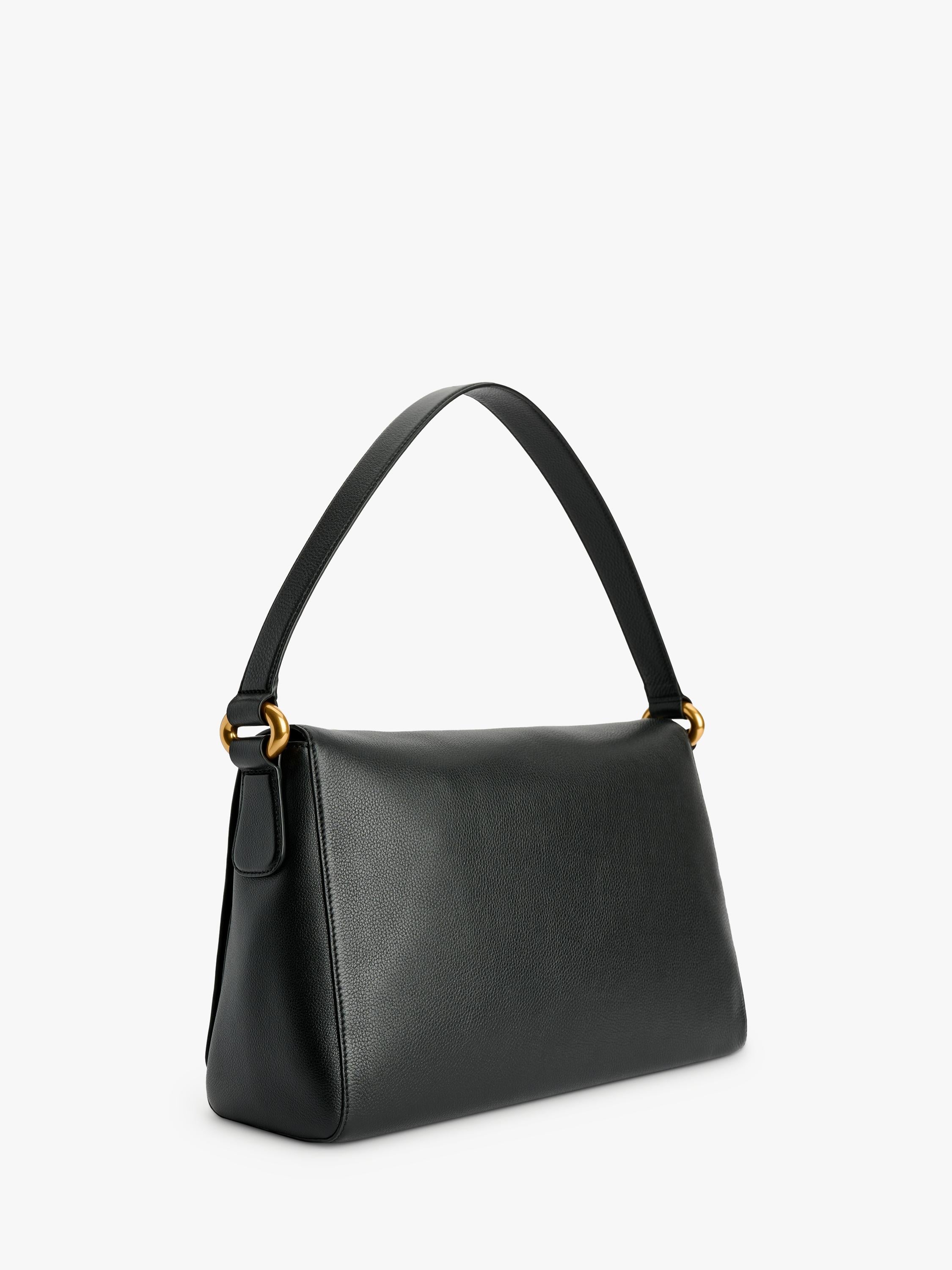 By Malene Birger Lelou black leather shoulder bag, UK version