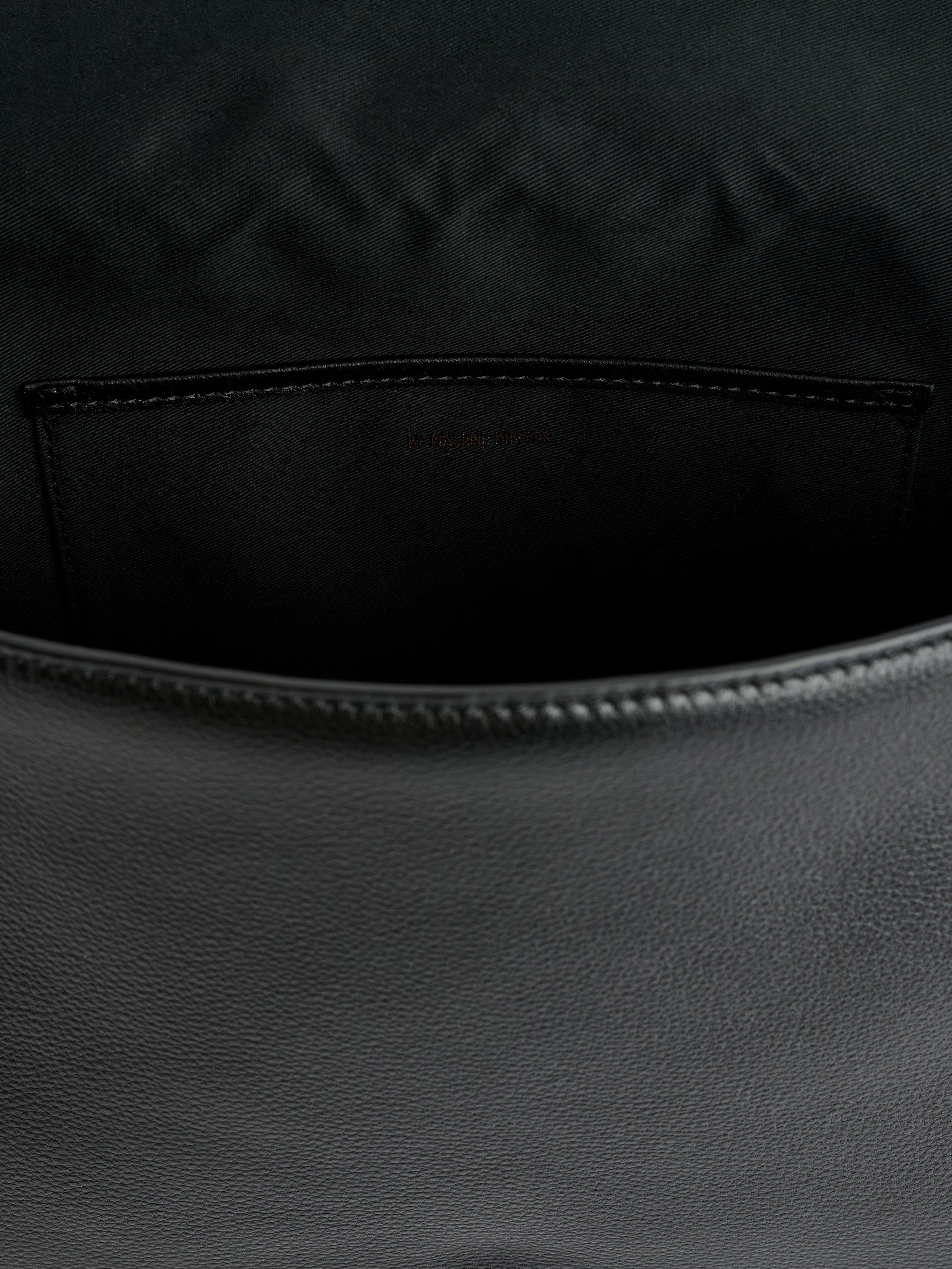By Malene Birger Lelou black leather shoulder bag, UK version