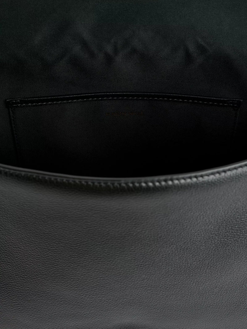 By Malene Birger Lelou black leather shoulder bag, UK version
