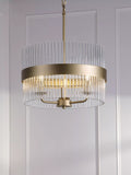 Laura Ashley Alexa pendant light antique brass 3 arm glass rod (British brand)