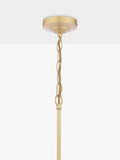 Laura Ashley Alexa pendant light antique brass 3 arm glass rod (British brand)