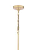 Laura Ashley Alexa pendant light antique brass 3 arm glass rod (British brand)