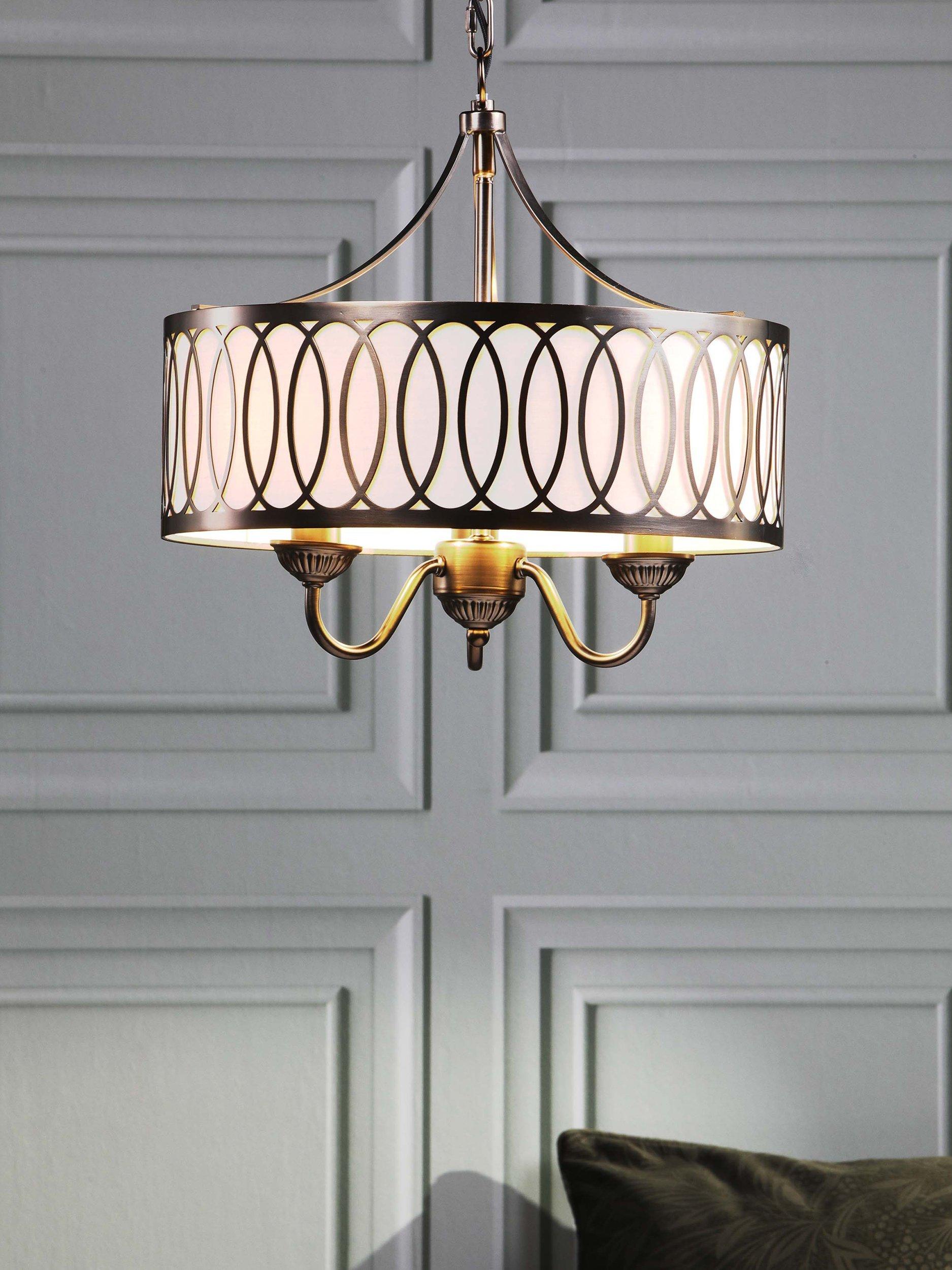 Laura Ashley Allerford pendant light in satin bronze (British brand)