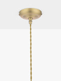 Laura Ashley ribbed glass pendant light antique brass, UK version