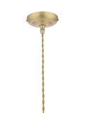 Laura Ashley ribbed glass pendant light antique brass, UK version