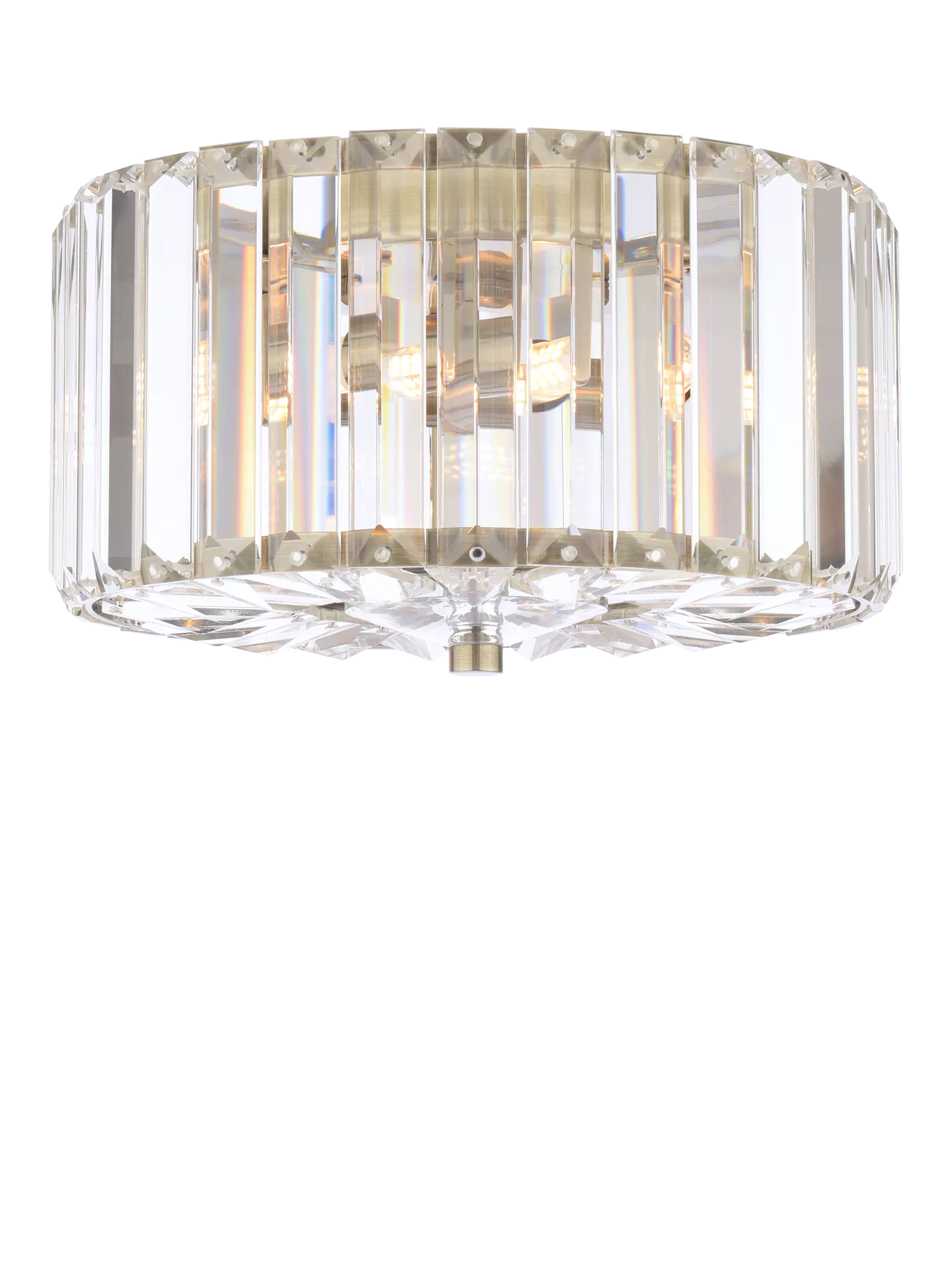 Laura Ashley Fernhurst flush ceiling light antique brass - British product