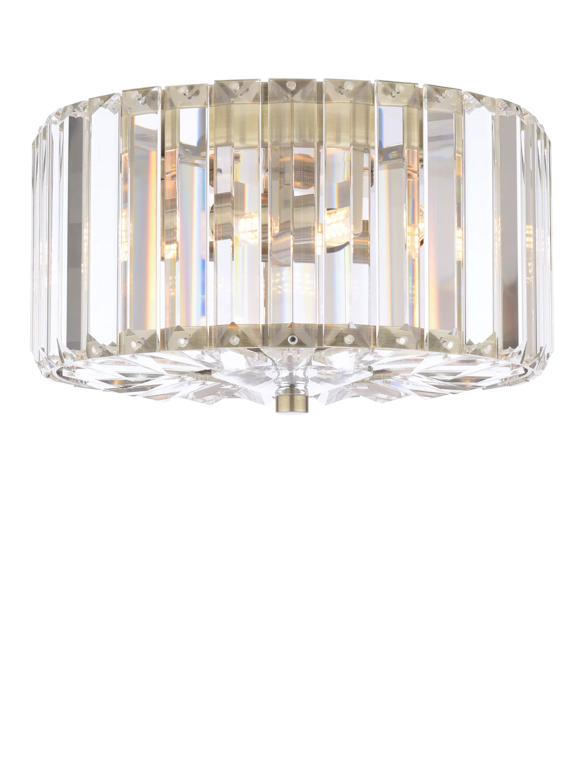 Laura Ashley Fernhurst flush ceiling light antique brass - British product