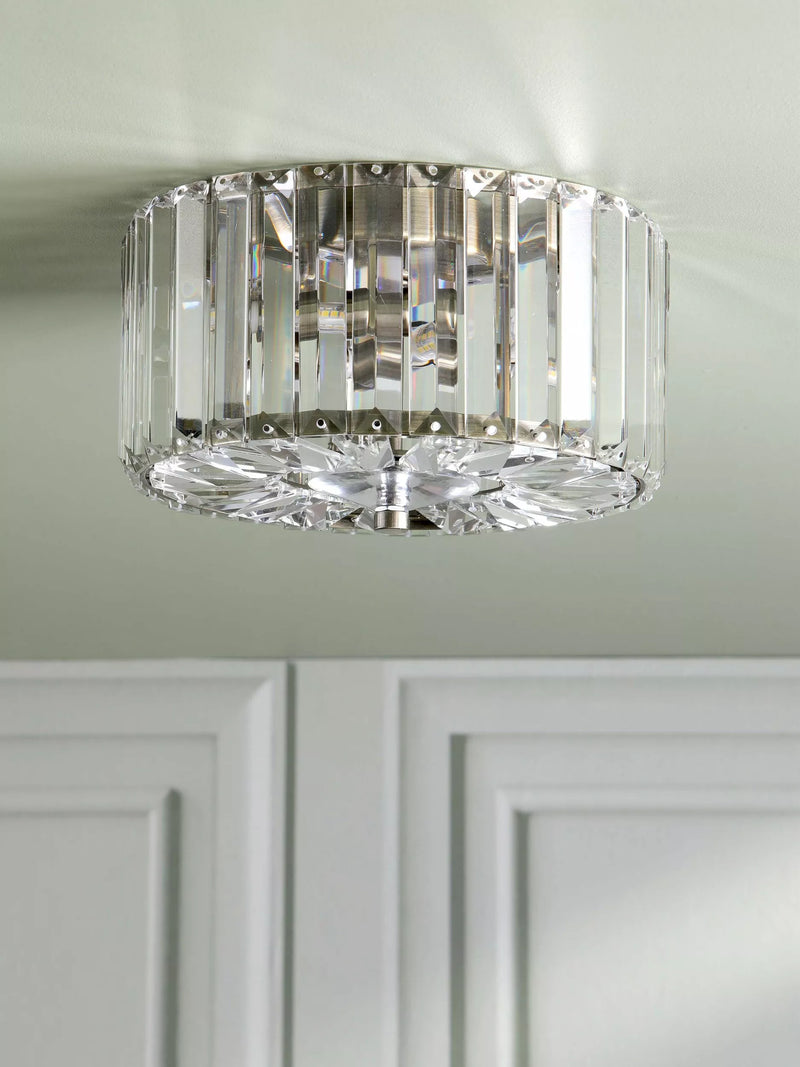 Laura Ashley Fernhurst flush ceiling light antique brass - British product