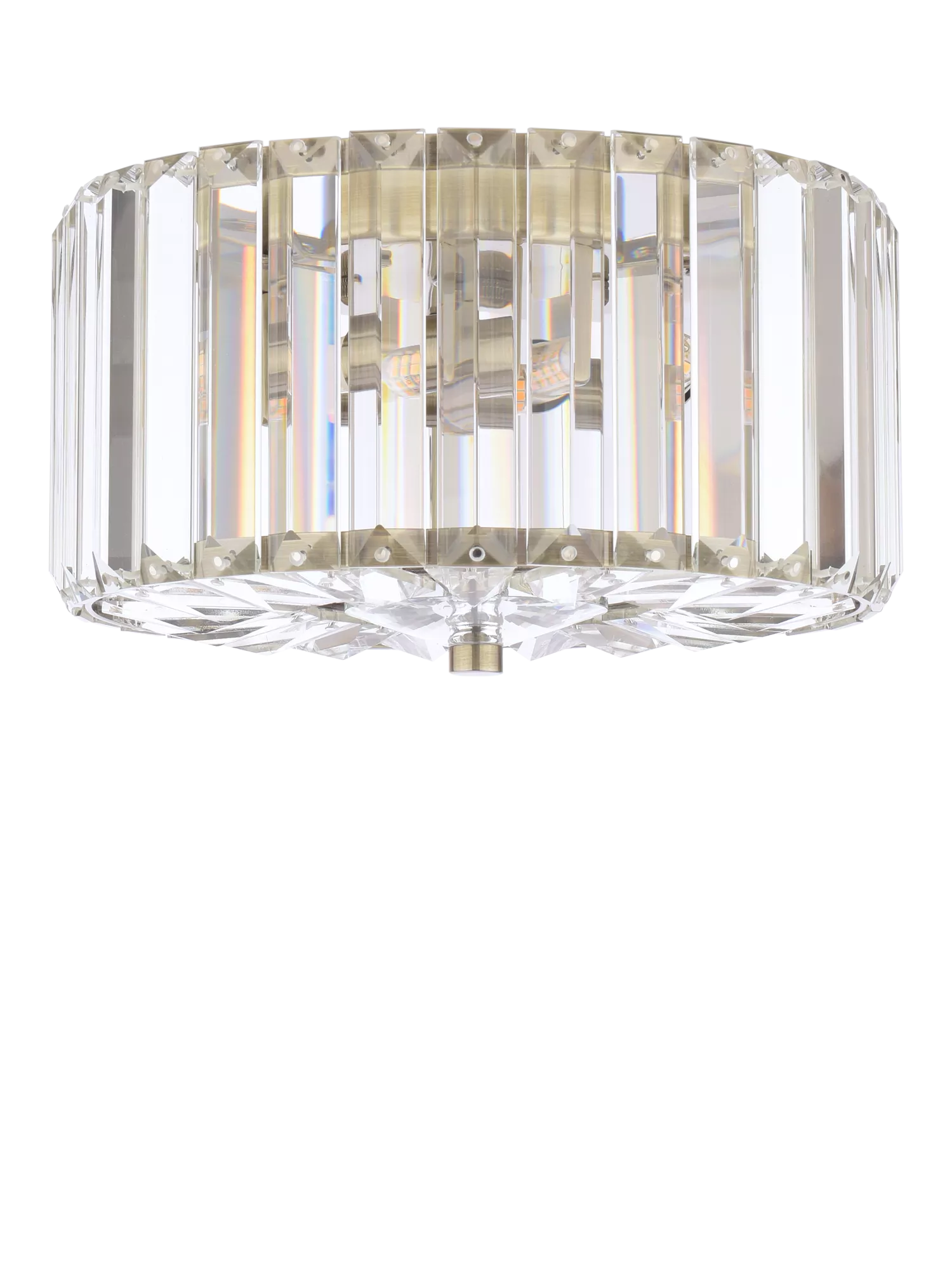 Laura Ashley Fernhurst flush ceiling light antique brass - British product