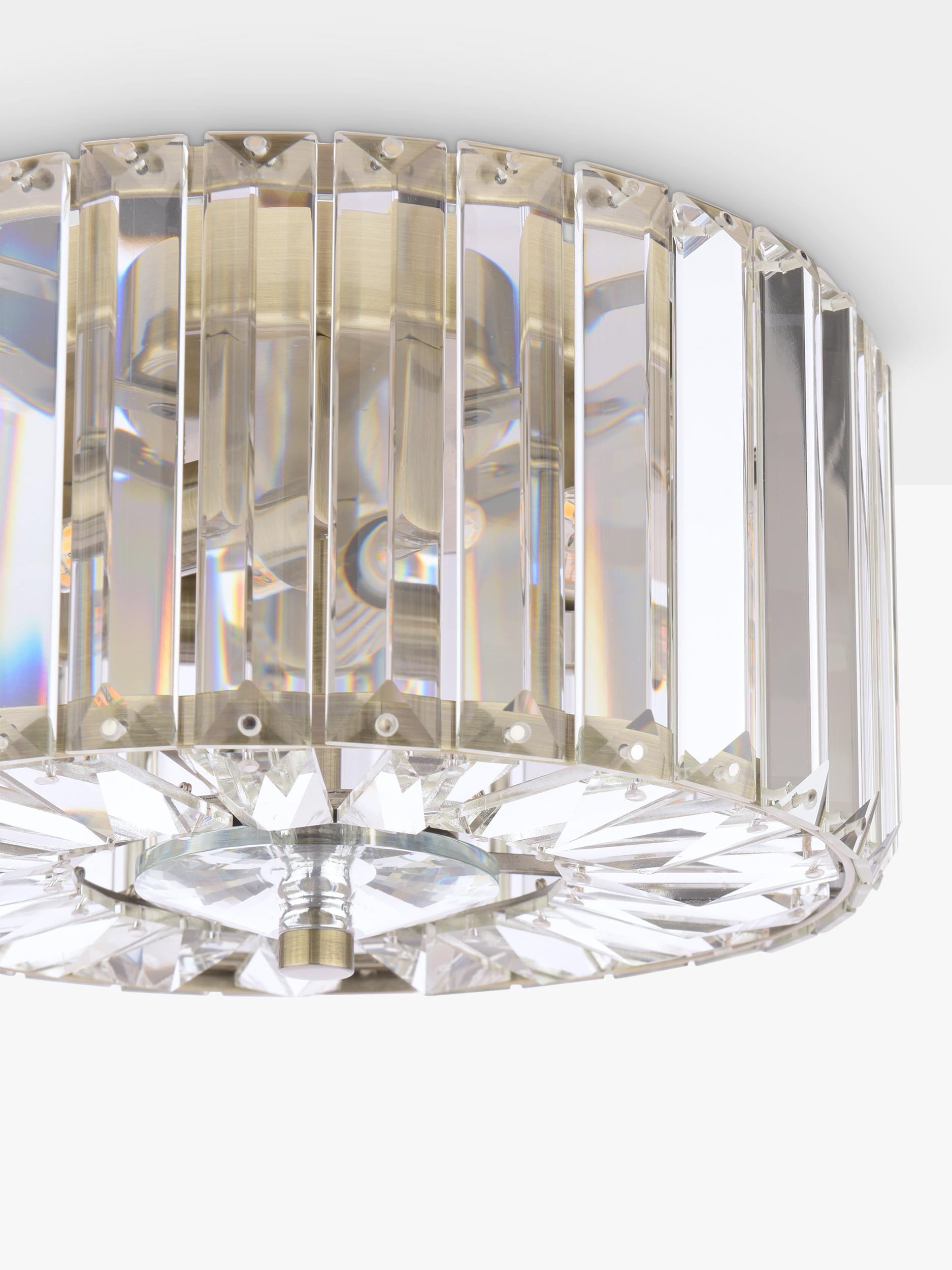 Laura Ashley Fernhurst flush ceiling light antique brass - British product