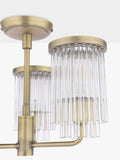Laura Ashley Hilcote semi flush ceiling light matt antique brass (British brand)