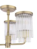 Laura Ashley Hilcote semi flush ceiling light matt antique brass (British brand)