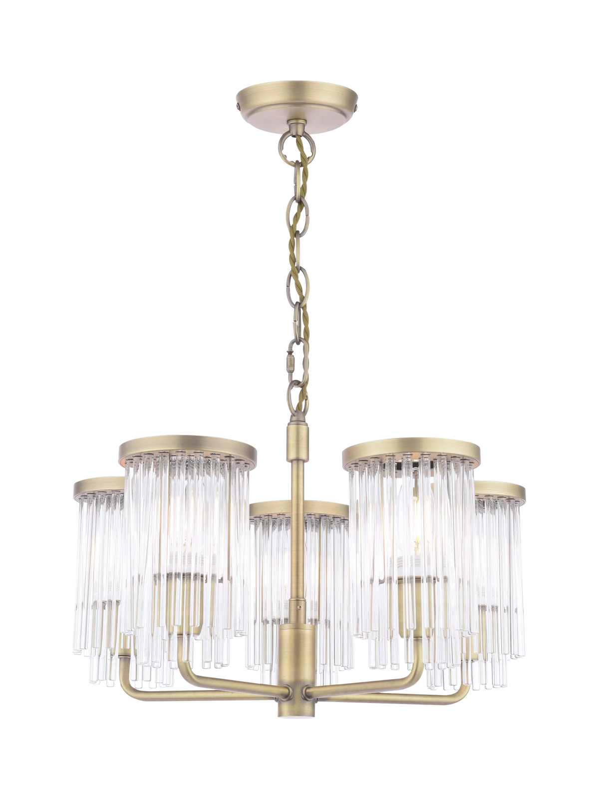 Laura Ashley Hilcote pendant ceiling light matt antique brass, imported from the UK