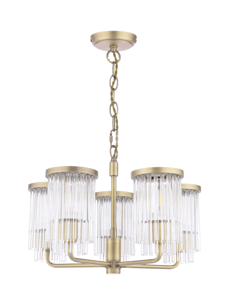 Laura Ashley Hilcote pendant ceiling light matt antique brass, imported from the UK
