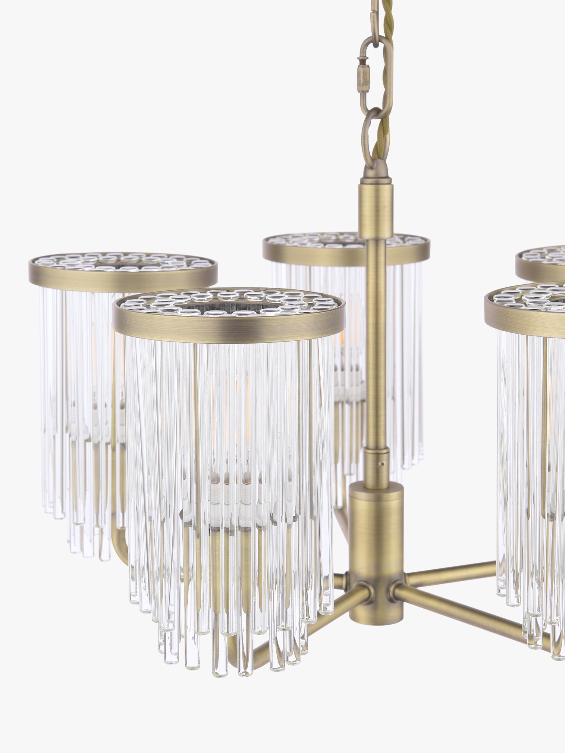 Laura Ashley Hilcote pendant ceiling light matt antique brass, imported from the UK