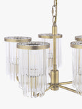 Laura Ashley Hilcote pendant ceiling light matt antique brass, imported from the UK
