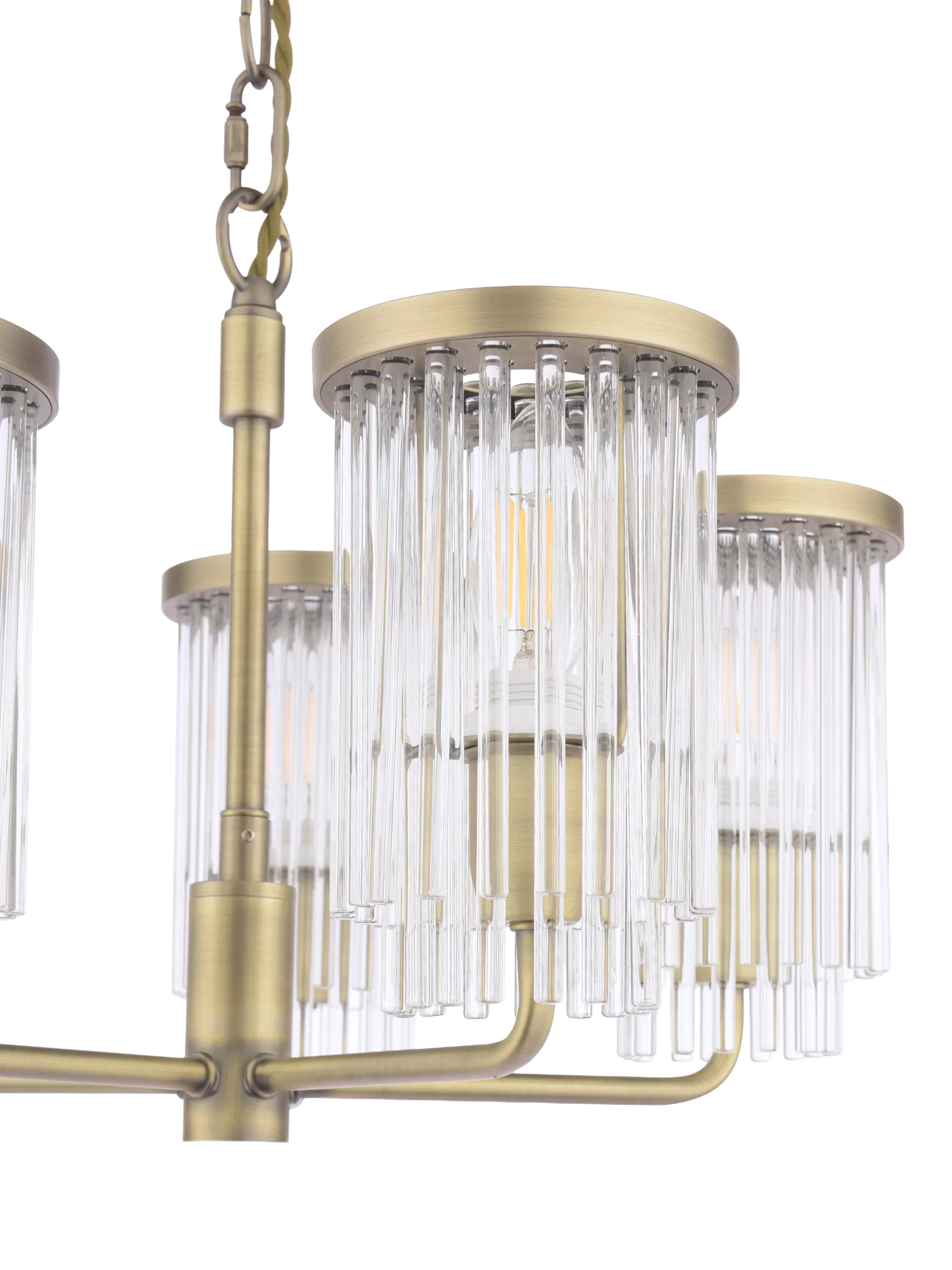 Laura Ashley Hilcote pendant ceiling light matt antique brass, imported from the UK