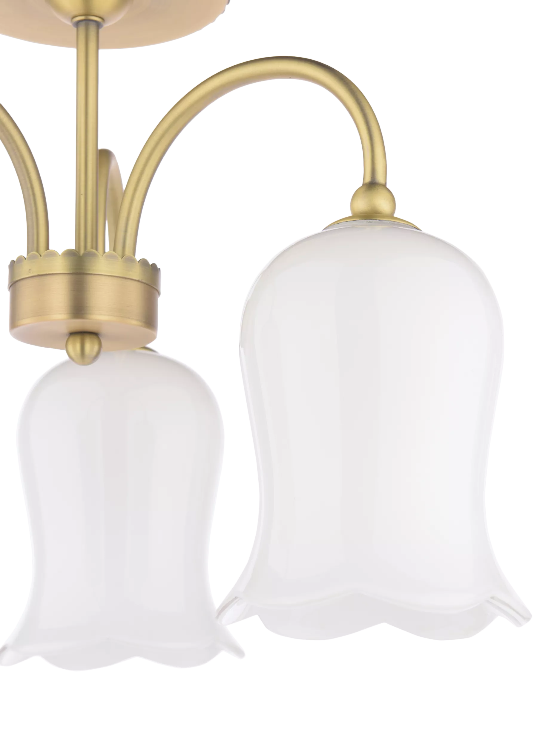 Laura Ashley Lidsell semi flush ceiling light antique brass - British product