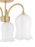 Laura Ashley Lidsell semi flush ceiling light antique brass - British product