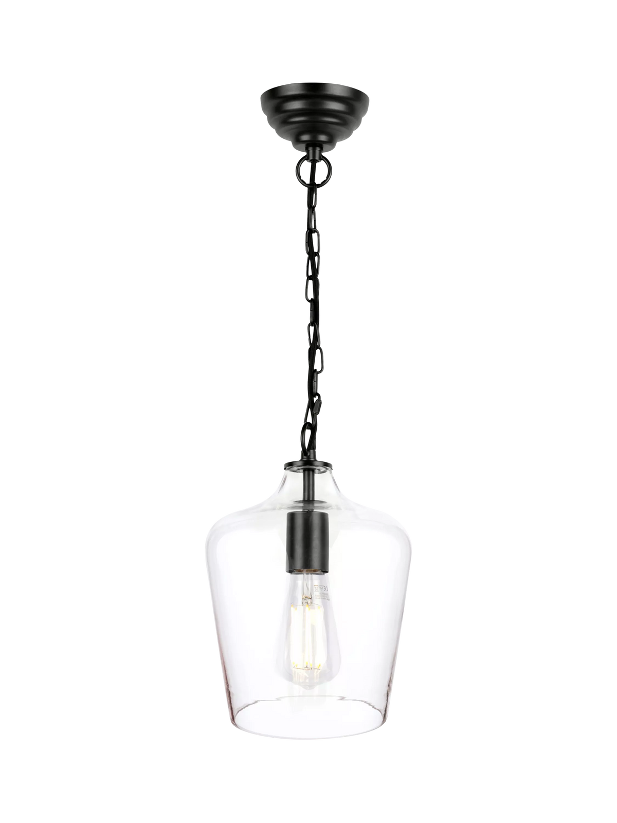 Laura Ashley Ockley pendant ceiling light black, imported from the UK